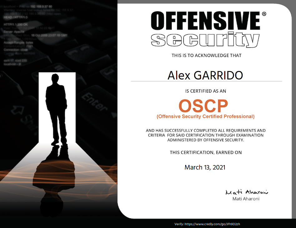 OSCP Cert