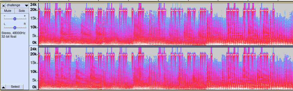 Audacity - Spectre complet